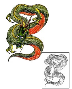 Asian Tattoo Mythology tattoo | DFF-00970