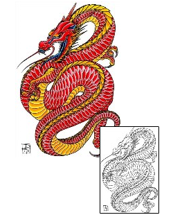 Asian Tattoo Mythology tattoo | DFF-00972