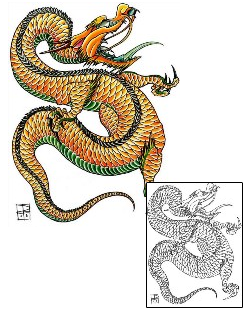 Asian Tattoo Mythology tattoo | DFF-00988