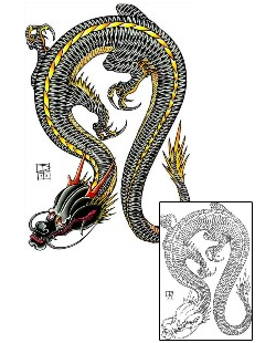 Asian Tattoo Mythology tattoo | DFF-00990