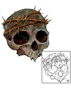 Crown of Thorns Tattoo Horror tattoo | DFF-01051