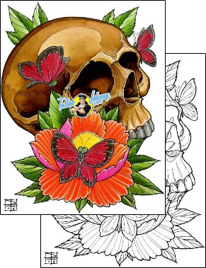 Skull Tattoo horror-skull-tattoos-damien-friesz-dff-01052