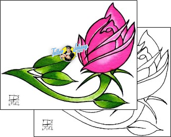Flower Tattoo plant-life-flowers-tattoos-damien-friesz-dff-01096