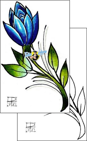 Flower Tattoo plant-life-flowers-tattoos-damien-friesz-dff-01099