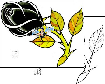 Flower Tattoo plant-life-flowers-tattoos-damien-friesz-dff-01102