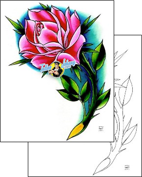 Flower Tattoo plant-life-flowers-tattoos-damien-friesz-dff-01107