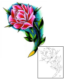 Rose Tattoo Plant Life tattoo | DFF-01107