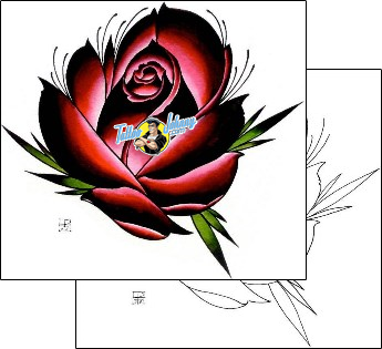 Flower Tattoo plant-life-flowers-tattoos-damien-friesz-dff-01108