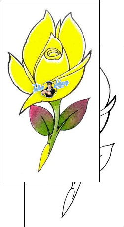 Flower Tattoo plant-life-flowers-tattoos-damien-friesz-dff-01113