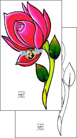 Flower Tattoo plant-life-flowers-tattoos-damien-friesz-dff-01115