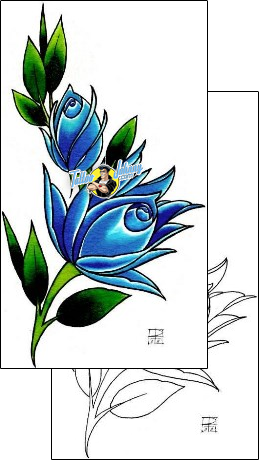 Flower Tattoo plant-life-flowers-tattoos-damien-friesz-dff-01116