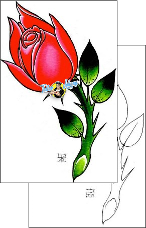 Flower Tattoo plant-life-flowers-tattoos-damien-friesz-dff-01117