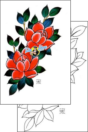 Flower Tattoo plant-life-flowers-tattoos-damien-friesz-dff-01121