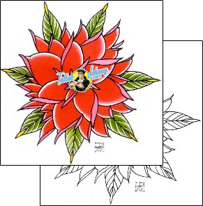 Flower Tattoo plant-life-flowers-tattoos-damien-friesz-dff-01124