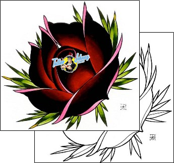 Flower Tattoo plant-life-flowers-tattoos-damien-friesz-dff-01126