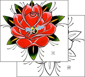Flower Tattoo plant-life-flowers-tattoos-damien-friesz-dff-01127