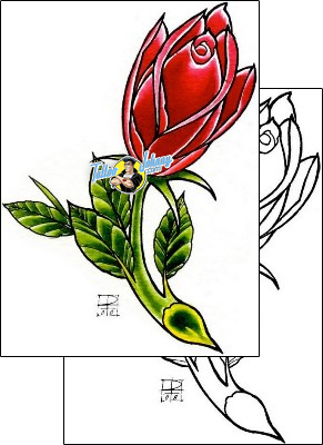 Flower Tattoo plant-life-flowers-tattoos-damien-friesz-dff-01129