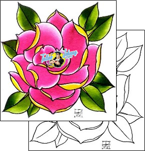 Flower Tattoo plant-life-flowers-tattoos-damien-friesz-dff-01131