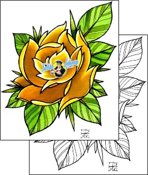 Flower Tattoo plant-life-flowers-tattoos-damien-friesz-dff-01132