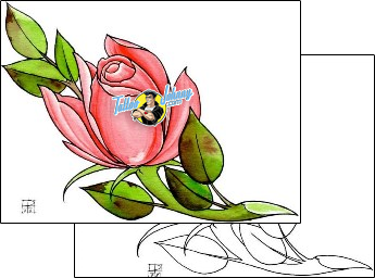 Flower Tattoo plant-life-flowers-tattoos-damien-friesz-dff-01134