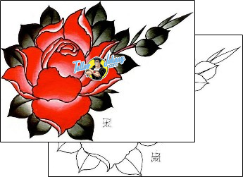 Flower Tattoo plant-life-flowers-tattoos-damien-friesz-dff-01139