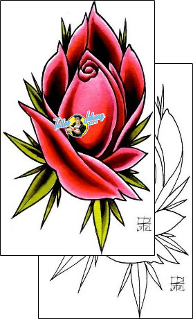 Flower Tattoo plant-life-flowers-tattoos-damien-friesz-dff-01143