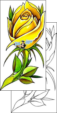 Flower Tattoo plant-life-flowers-tattoos-damien-friesz-dff-01147