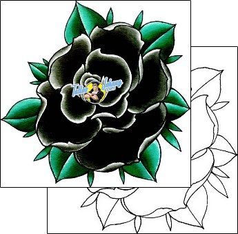 Flower Tattoo plant-life-flowers-tattoos-damien-friesz-dff-01148