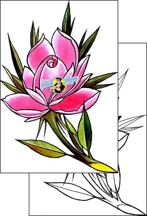 Flower Tattoo plant-life-flowers-tattoos-damien-friesz-dff-01150