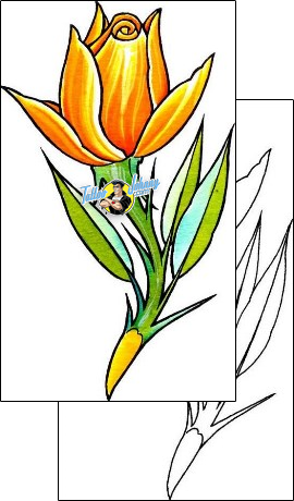 Flower Tattoo plant-life-flowers-tattoos-damien-friesz-dff-01151
