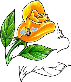 Flower Tattoo plant-life-flowers-tattoos-damien-friesz-dff-01154