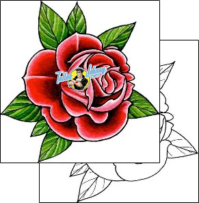 Flower Tattoo plant-life-flowers-tattoos-damien-friesz-dff-01155