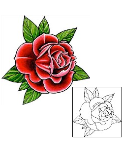 Rose Tattoo Plant Life tattoo | DFF-01155