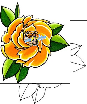 Flower Tattoo plant-life-flowers-tattoos-damien-friesz-dff-01158