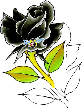 Flower Tattoo plant-life-flowers-tattoos-damien-friesz-dff-01160