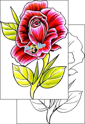 Flower Tattoo plant-life-flowers-tattoos-damien-friesz-dff-01161