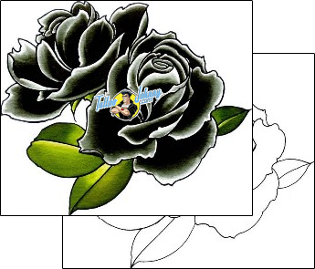 Flower Tattoo plant-life-flowers-tattoos-damien-friesz-dff-01162