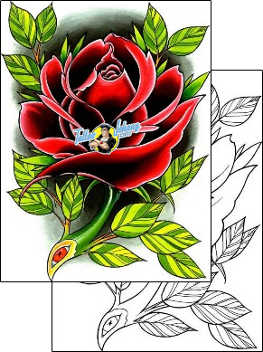 Flower Tattoo plant-life-flowers-tattoos-damien-friesz-dff-01166