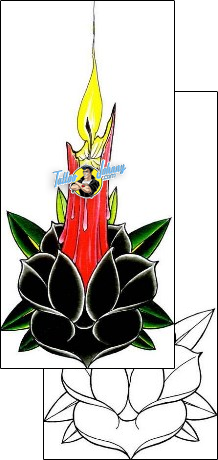 Flower Tattoo plant-life-flowers-tattoos-damien-friesz-dff-01177