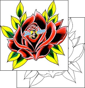 Flower Tattoo plant-life-flowers-tattoos-damien-friesz-dff-01178
