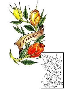 Flower Tattoo Plant Life tattoo | DFF-01183