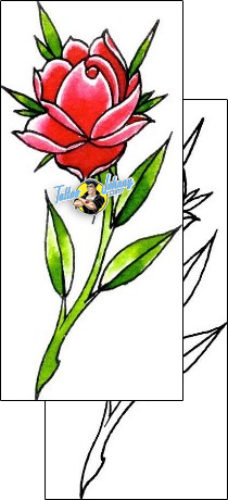 Flower Tattoo plant-life-flowers-tattoos-damien-friesz-dff-01185