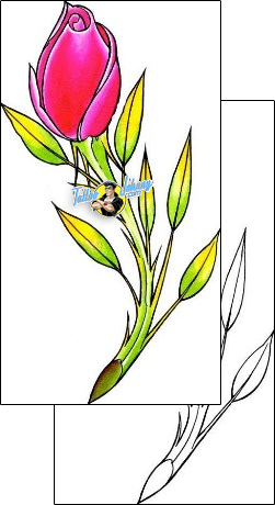 Flower Tattoo plant-life-flowers-tattoos-damien-friesz-dff-01186
