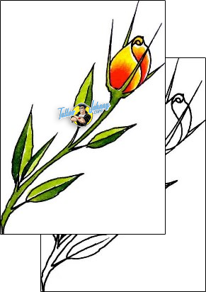 Flower Tattoo plant-life-flowers-tattoos-damien-friesz-dff-01190