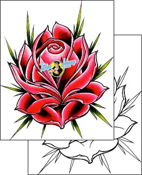 Flower Tattoo plant-life-flowers-tattoos-damien-friesz-dff-01191