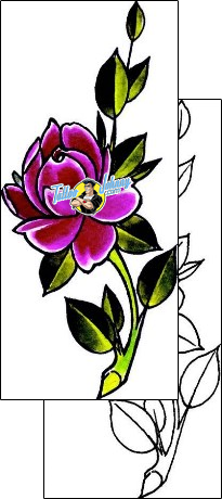 Flower Tattoo plant-life-flowers-tattoos-damien-friesz-dff-01192