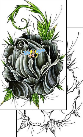 Flower Tattoo plant-life-flowers-tattoos-damien-friesz-dff-01193