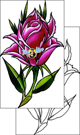 Flower Tattoo plant-life-flowers-tattoos-damien-friesz-dff-01196