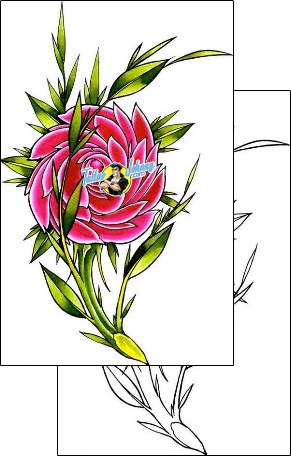 Flower Tattoo plant-life-flowers-tattoos-damien-friesz-dff-01197