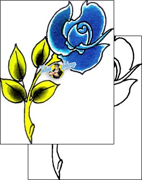 Flower Tattoo plant-life-flowers-tattoos-damien-friesz-dff-01200
